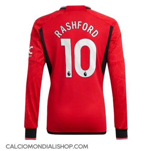 Maglie da calcio Manchester United Marcus Rashford #10 Prima Maglia 2023-24 Manica Lunga